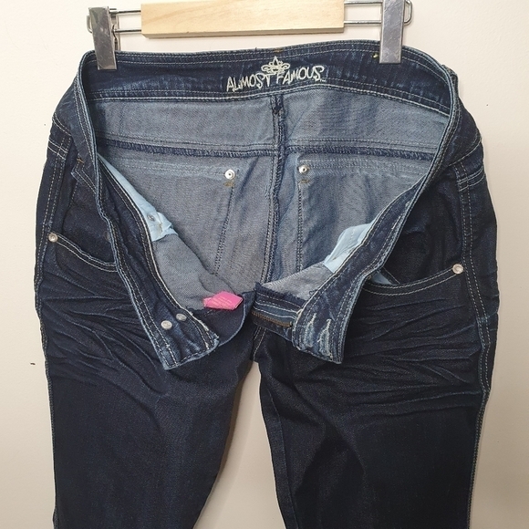 Almost Famous Straight Blue Jeans Size 13 - Picture 6 of 9